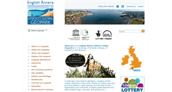 Desktop Screenshot of englishrivierageopark.org.uk